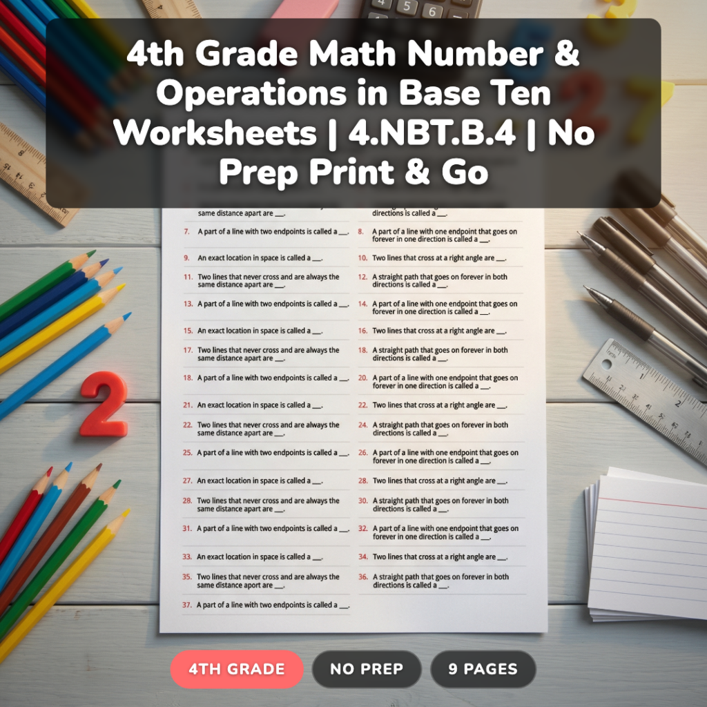 How to Teach 4th Grade Multi-Digit Addition & Subtraction: 5 Strategies That Work (+ Free Practice)