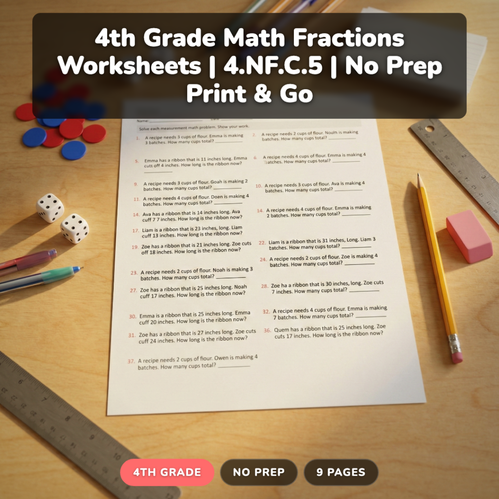 How to Teach 4.NF.C.5 Fractions: 5 Strategies That Work