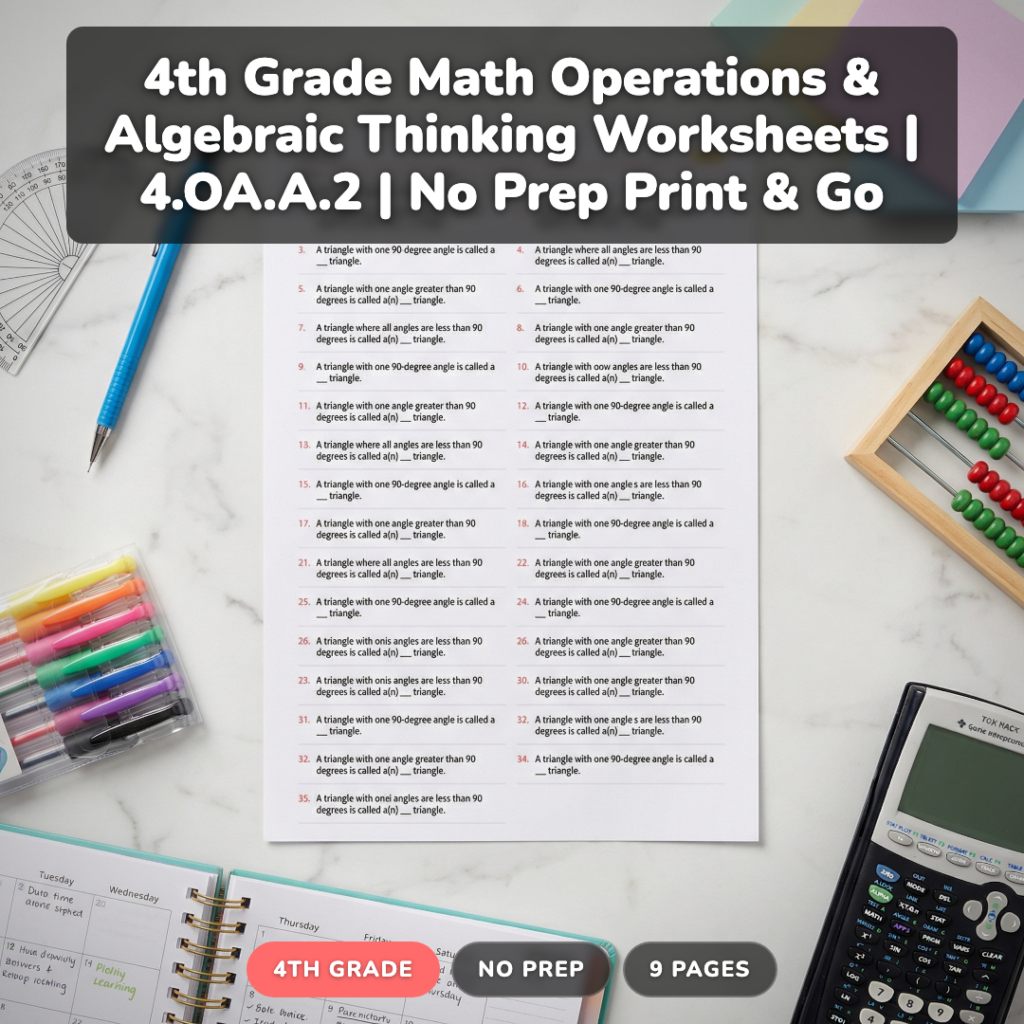 How to Teach 4th Grade Operations & Algebraic Thinking: 5 Strategies That Work (+ Free Practice)