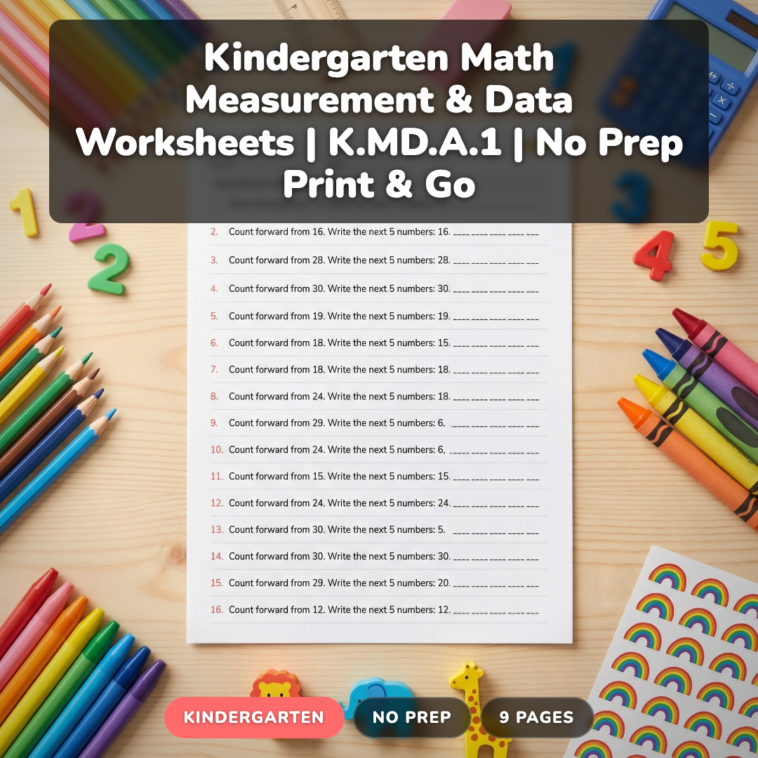 How to Teach Measurement & Data in Kindergarten: 5 Strategies