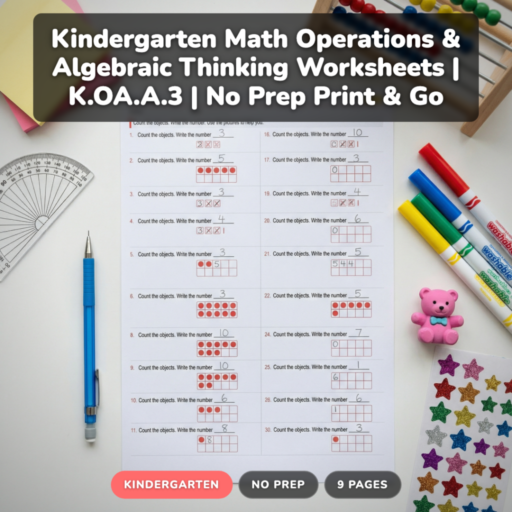 How to Teach Number Decomposition in Kindergarten: 5 Strategies That Work (+ Free Worksheets)