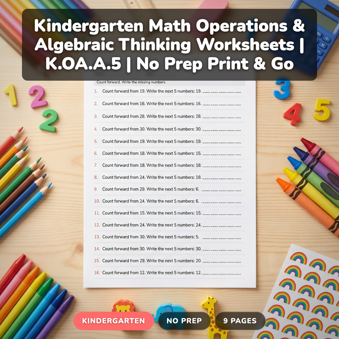 How to Teach Math Operations in Kindergarten: 5 Strategies That Work