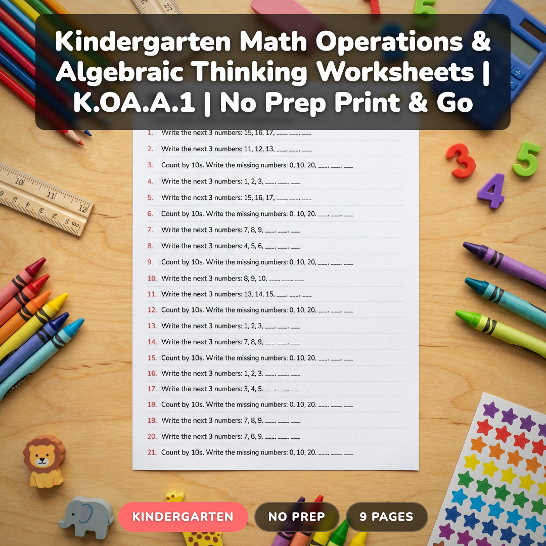 How to Teach Addition & Subtraction in Kindergarten: 5 Proven Strategies (+ Free Worksheets)