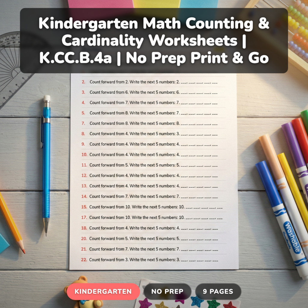 How to Teach Counting & Cardinality in K: 5 Strategies That Work