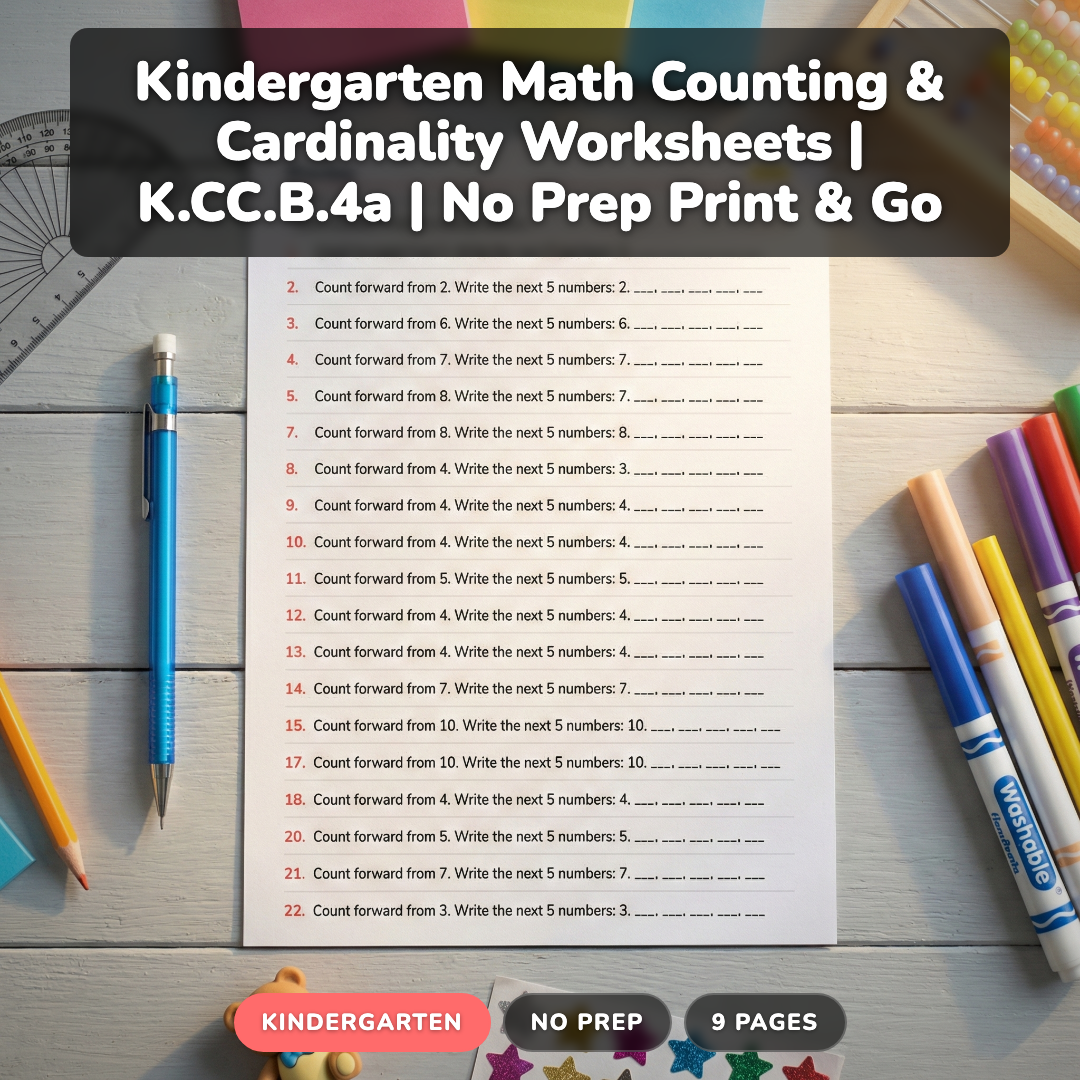 How to Teach Counting & Cardinality in K: 5 Strategies That Work