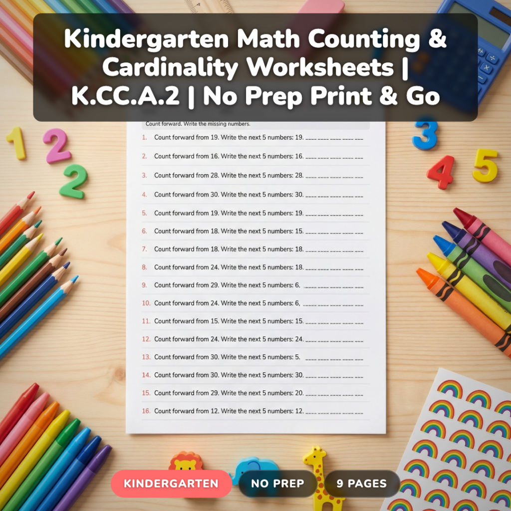 How to Teach Counting & Cardinality in K: 5 Strategies That Work