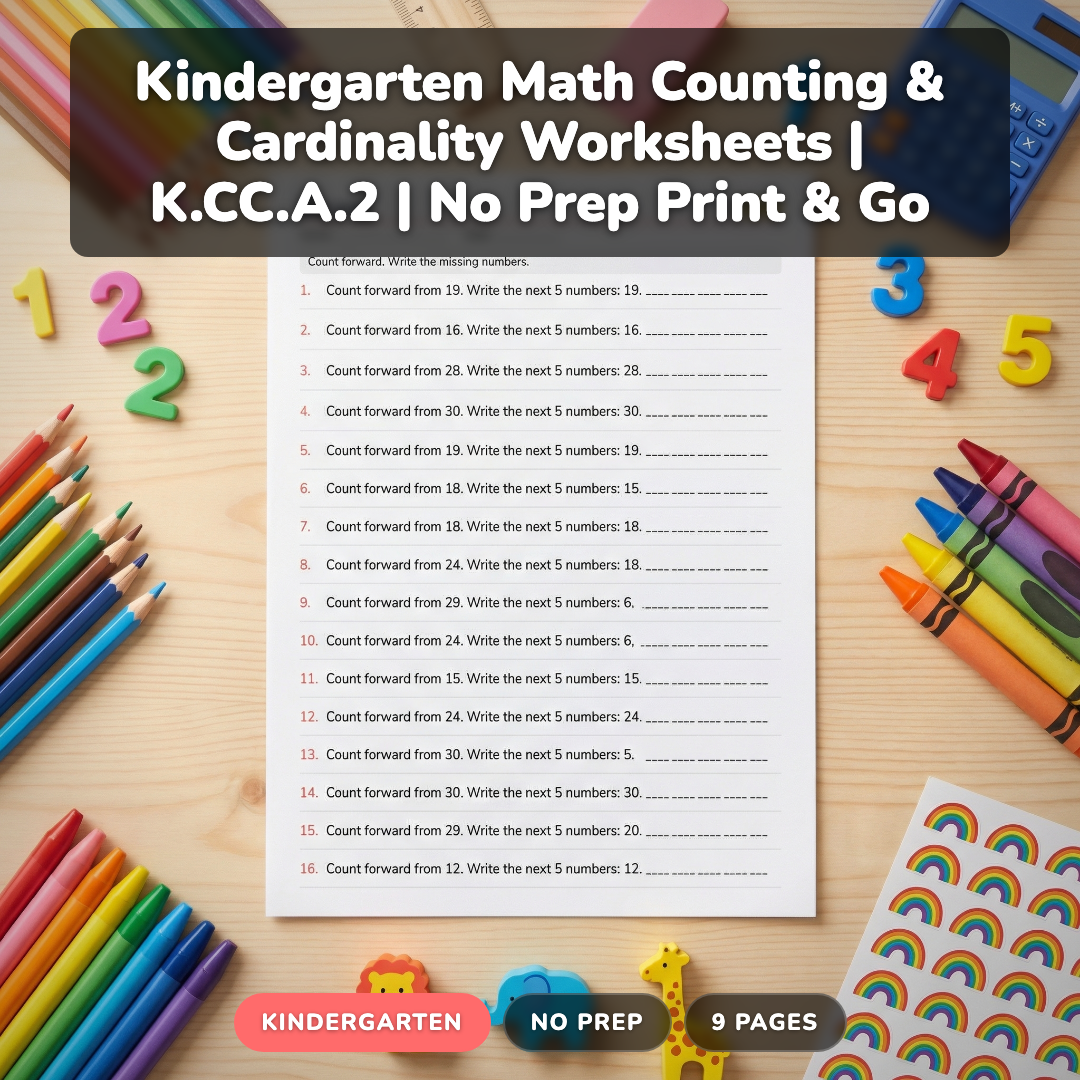 How to Teach Counting & Cardinality in K: 5 Strategies That Work
