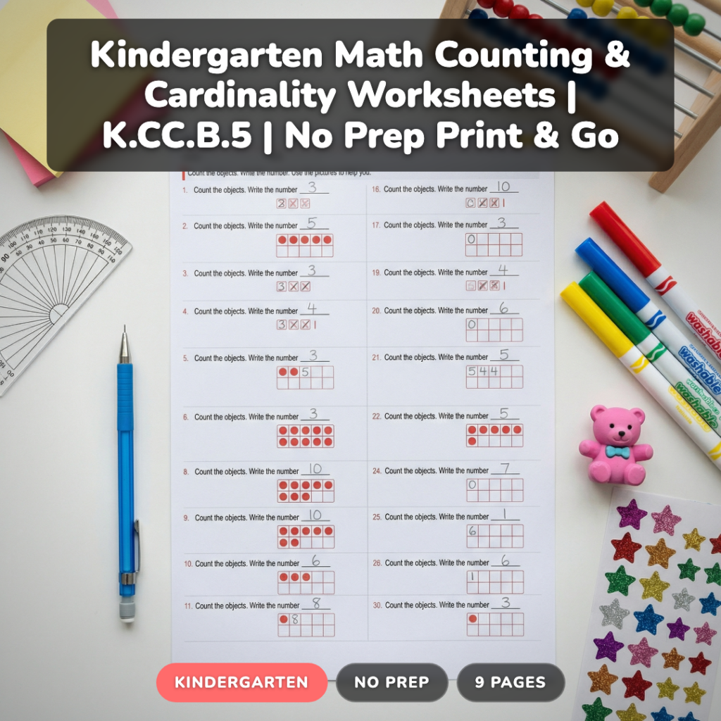 How to Teach Counting & Cardinality in K: 5 Strategies That Work