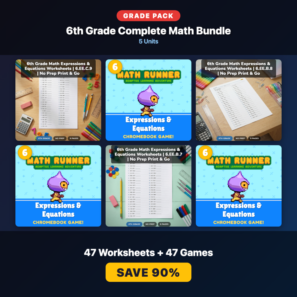 Complete 6th Grade Math Resources: 47 Worksheets & Games