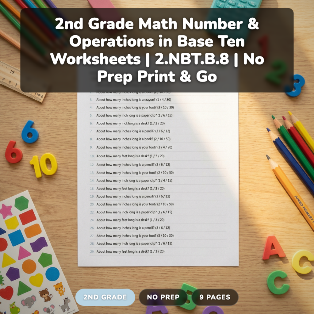 How to Teach Adding & Subtracting 10 & 100 in 2nd Grade: 5 Strategies