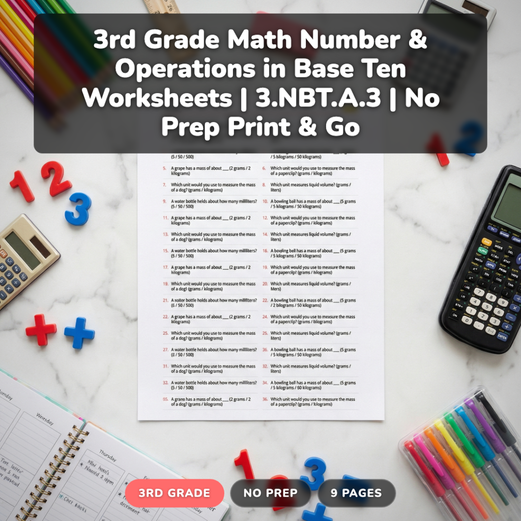 How to Teach 3.NBT.A.3: 5 Strategies That Work (+ Free Pack)